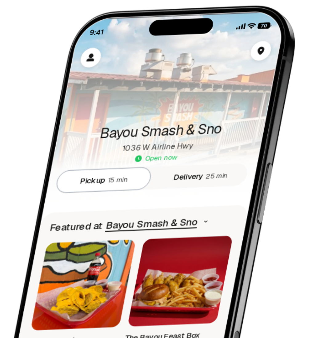 Bayou Smash & Sno app preview